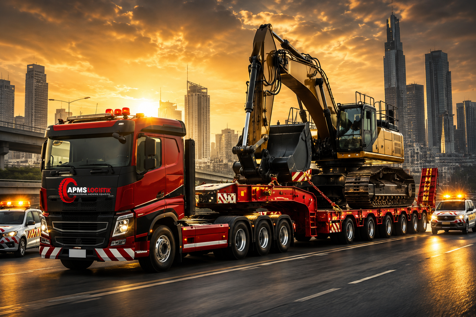 Ilustrasi Project Cargo Alat Berat